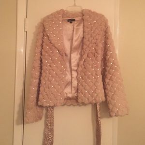 Bebe Rabbit Fur/Crystal Jacket