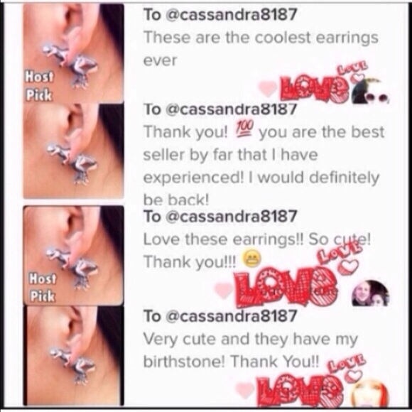 (i2) Silver T-Rex Earrings - Picture 3 of 4