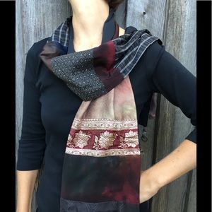 Vintage Silk Scarf By Teresa Eaton One of a Kind!