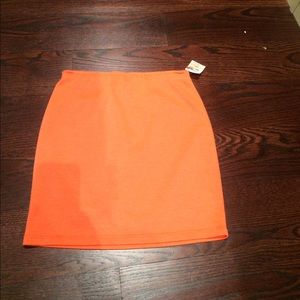 Brand new necessary objects orange mini skirt