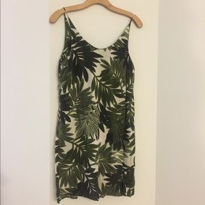 Topshop leaf printed dress