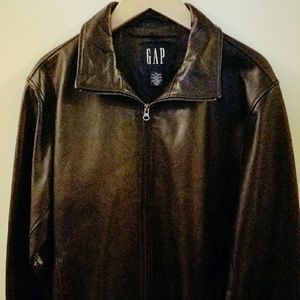 Gap black leather jacket (1996)