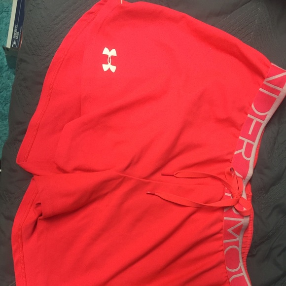 Pink/coral Under Armour Play Up Shorts