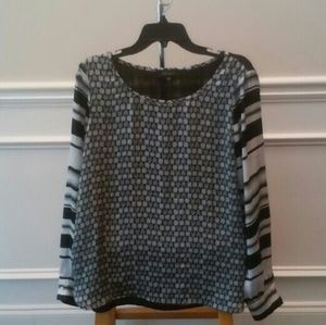 Kate Print Crossover Top