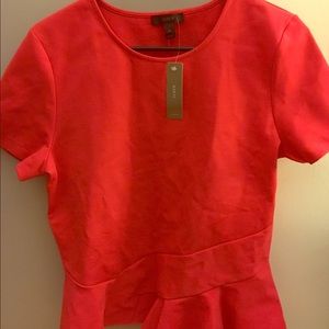 Brand New J. Crew Structured Flutter-Hem Top