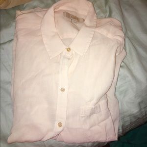 blush pink loft blouse