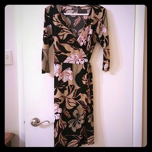 Beautiful multicolored wrap dress.