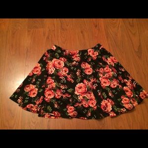 Floral skater skirt