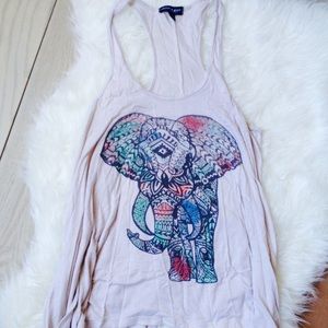 Colorful Elephant tank top