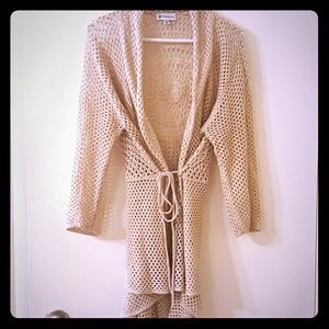 Delicate open weave cardigan