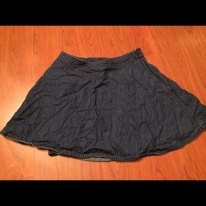 Denim skater skirt