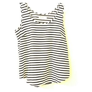 Sleeveless striped top