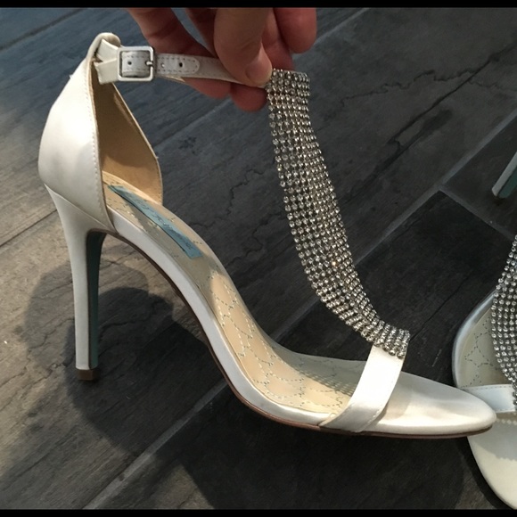 Ivory heels, Betsey Johnson size 9