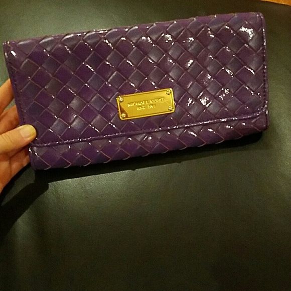 Michael Kors purple clutch