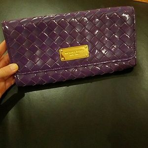 Michael Kors purple clutch