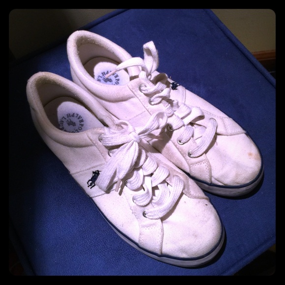 White Polo Ralph Lauren sneakers