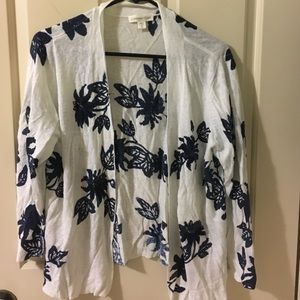 Floral print cardigan