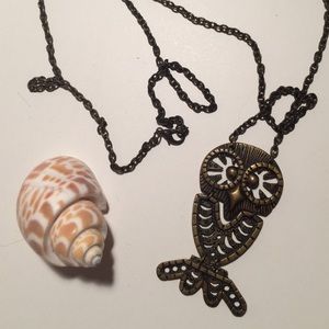 Brass Owl Necklace