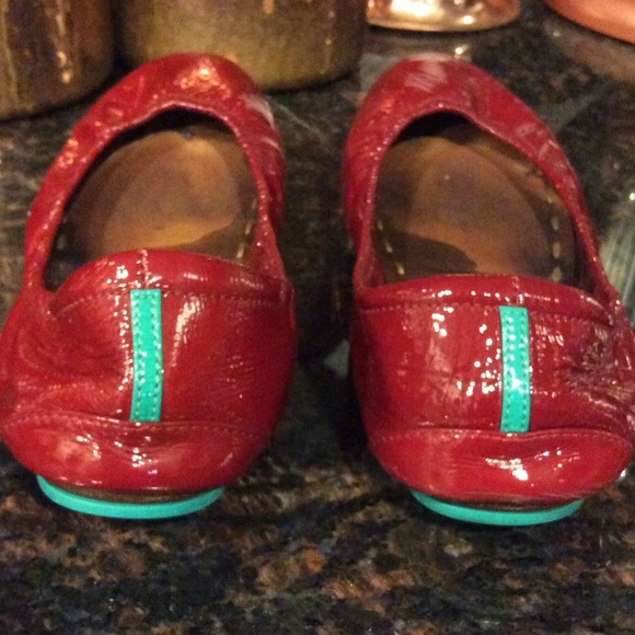 Tieks red patent size 9