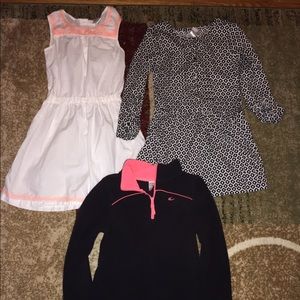 Girls Carters dress, tunic and pullover