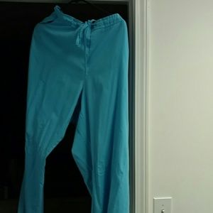 Blue scrub pants