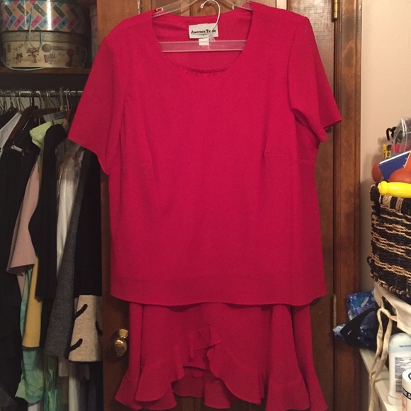 Women's red suit