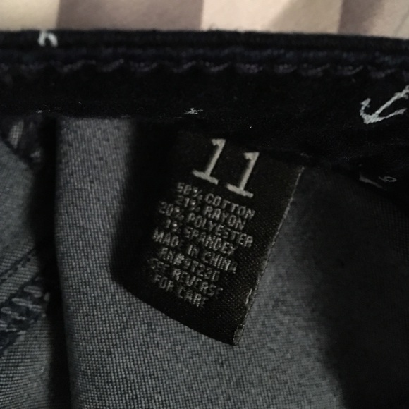 Navy Blue Anchor High Waisted Shorts. - Picture 3 of 3