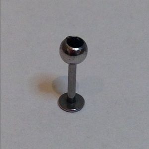 Black Labret Tragus Cartilage Ear Lip Ring