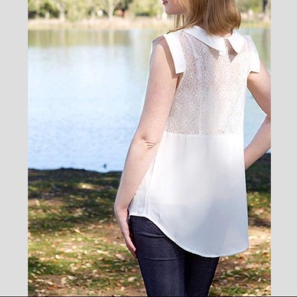 NWT Romantic Sheer Top - Picture 3 of 7