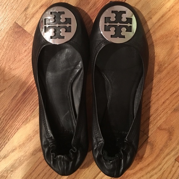 Tory Burch flats black&silver
