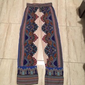 Boho inspired knit pants