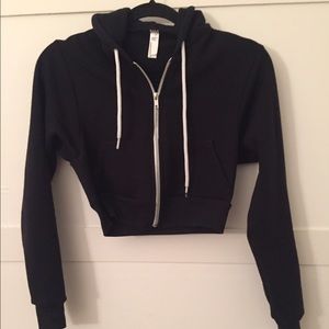 American Apparel Cropped Hoodie, Size XS
