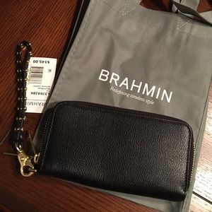 Weekend Sale! Brahmin Black Wristlet