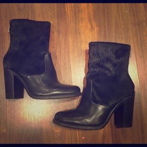 $495 All-Saints Calf Hair Boots
