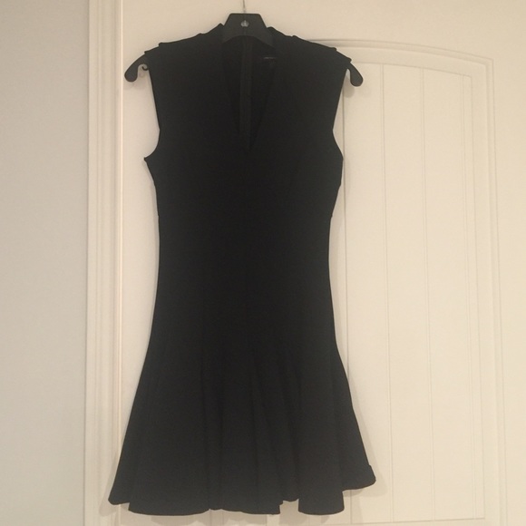Gorgeous flounce style black dress. LBD