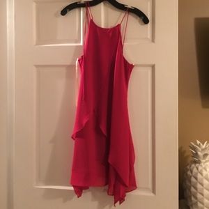 Bcbg magenta flowy dress