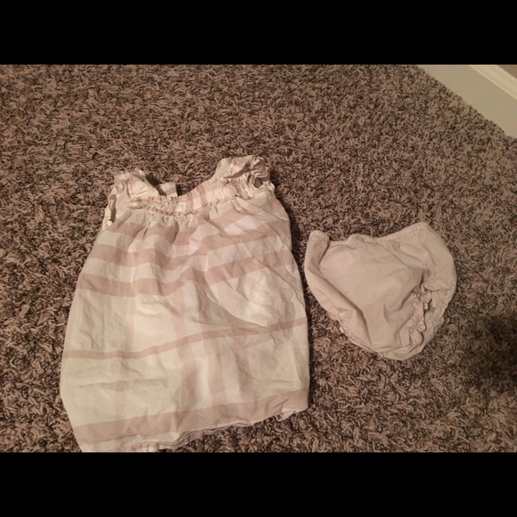 Authentic Burberry baby outfit 9 months