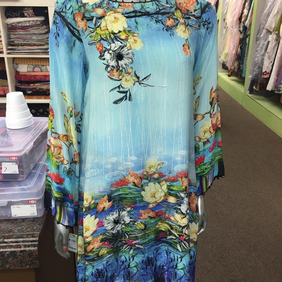 Pure crepe silk dress knee length