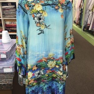 Pure crepe silk dress knee length