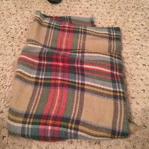 Plaid Blanket Scarf