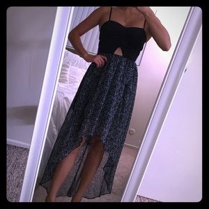 BCBGeneration black CUTE flowy floral print dress