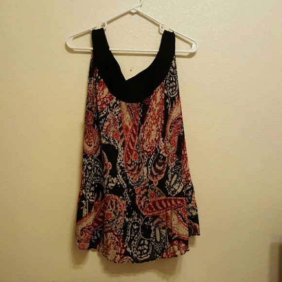 Paisley print tank