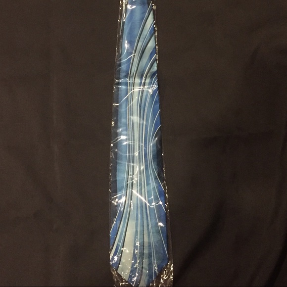Blue men's tie