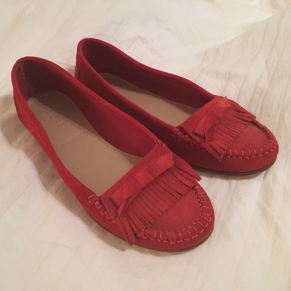Never worn J.Crew Suede Moccasins