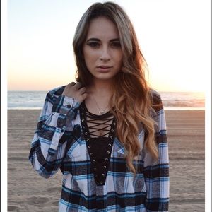 Shopflorenceway.com Dark blue flannel