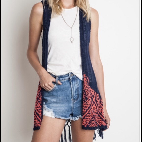 SALE!!! UMGEE Navy Vest - Picture 2 of 4