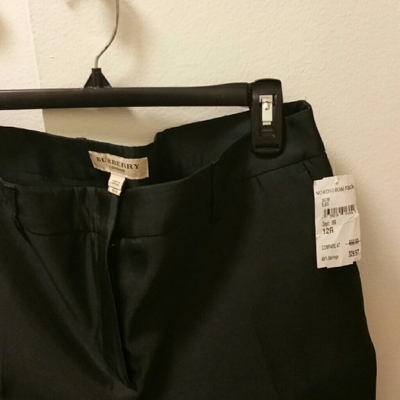 Black Burberry Ankle Pants