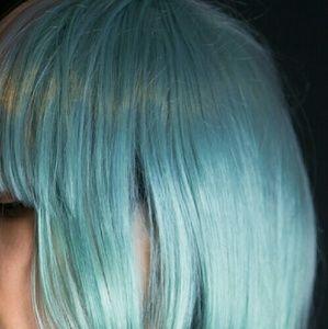 Hot Topic Accessories - Pink Mint Green Split Half Color Wig Lady Gaga NEW Hot Topic Accessories - Pink Mint Green Split Half Color Wig Lady Gaga NEW