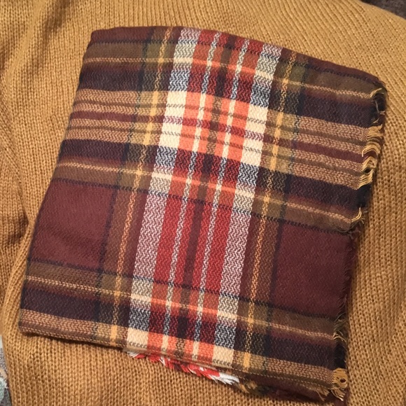 BROWN MULTI BLANKET SCARF #10 - Picture 3 of 3