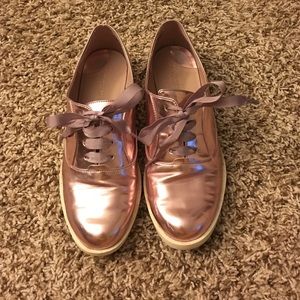 Christian Siriano Pink Gold Sneakers ❤️
